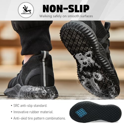 Steel Toe Shoes for Men Women Non Slip & Waterproof Safety Work Sneakers4