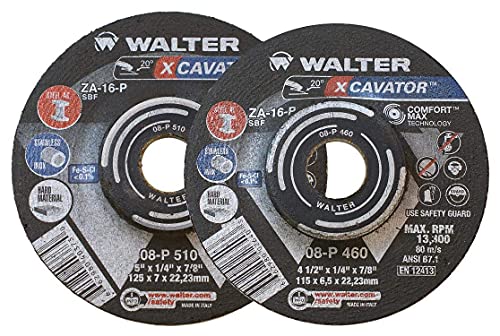 Walter 08P600 XCAVATOR Grinding Wheel [Pack of 20] A-16-P Grit Finishing Wheel