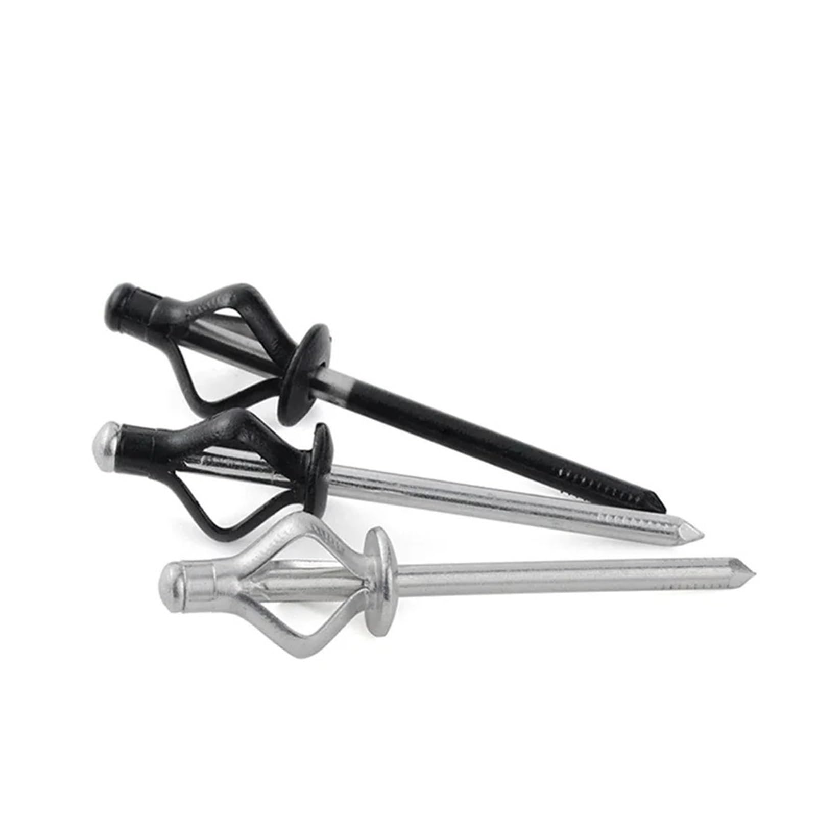 Rides creux en bronze. Rivets aveugles en aluminium à tête fraisée M3.2-M6.4 multicolores 620 pièces(M4.8 X 30 (20pcs),Full Black Aluminum)