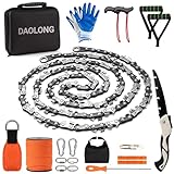 High Limb Rope Saw 55 inch Rope Saw for Tree Saw High Limb and Folding Camping saw, Pocket chainsaw with 11OZ Throw Weight, Hand Saws for Tree Trimming