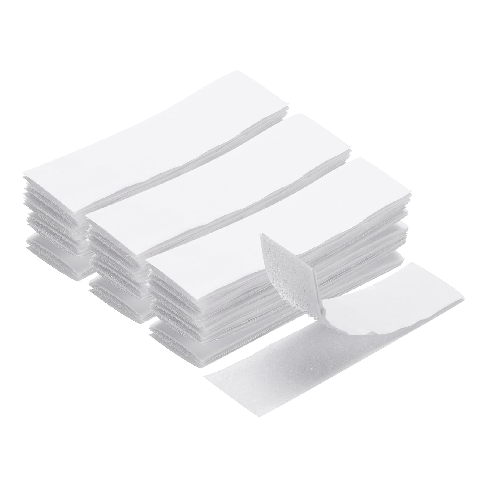 HARFINGTON 24Set Hook and Loop Strips with Adhesive 1"x4" Double Sided