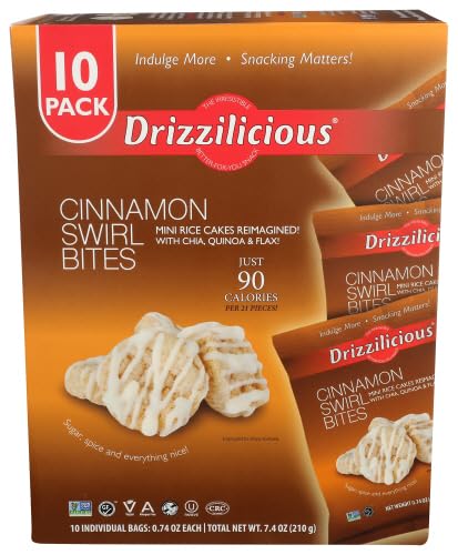 GenericD.rizzilicious Cinnamon Swirl Rice Crisps 10 Pack 0.74 oz (Pack of 6)