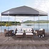 PHI VILLA 12'x 10' UV Block Sun Shade Gazebo Canopy with Hardware Kits, Gazebo Shade for Patio...