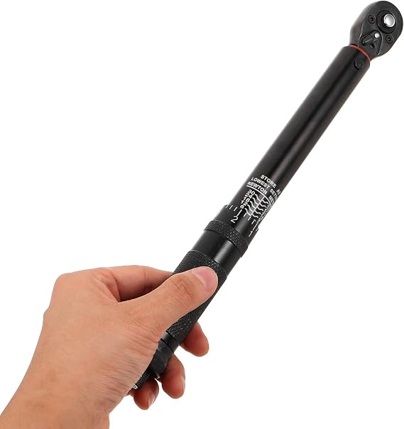 Adjustable Torque Wrench Steel Ratchet Teeth Preset Precision Instrument for Automotive Cycling Engine Repair Spanner Tool for Mechanics Wheel Tightening