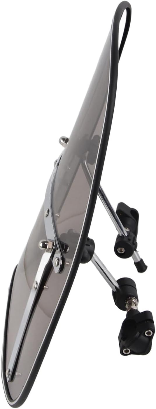 Motorcycle Windscreen Universal 22-25 mm Handlebar Mount Motorcycle Wind Deflector Windscreen [Smoky]