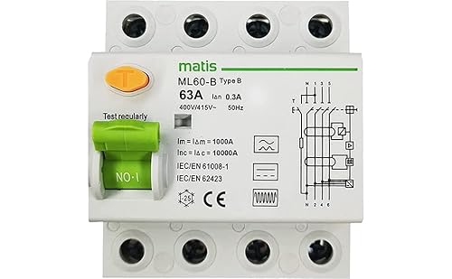 FI-Schutzschalter 63A - 300mA / 4-Pol/Typ B