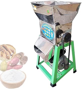 Commercial Electric Sweet Potato Cassava Grinder Crusher Taro Wet Starch Pulping Refiner Extractor SeparatorStainless Steel