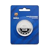 MOCIWORLD FC Barcelona - Moneda edición Especial con Escudo y inscripción del Lema “Més Que un Club - Coleccionable - niquel - Producto Oficial