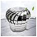 ZXCASDF Turbina wentylator obrotowy ze stali nierdzewnej, komin obrotowy z obrotową osłoną, góra, czapka, komin, do domów, fabryki, na strychu, 110 mm