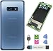 Produktbild Galaxy S10e Backcover Glas--Akku-Tür-Gehäuse, wasserdicht mit Kamera-Objektiv-Teilen für Samsung Galaxy S10e 5,8 Zoll G970U G970W G970F G970U1 G970F/DS G9700 + Werkzeug, blau