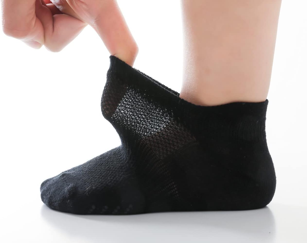 Zumou Toddler Non Slip Socks No Show Anti Skid Ankle With Grips 12 Pairs for Kids Little Girls Boys - Image 4