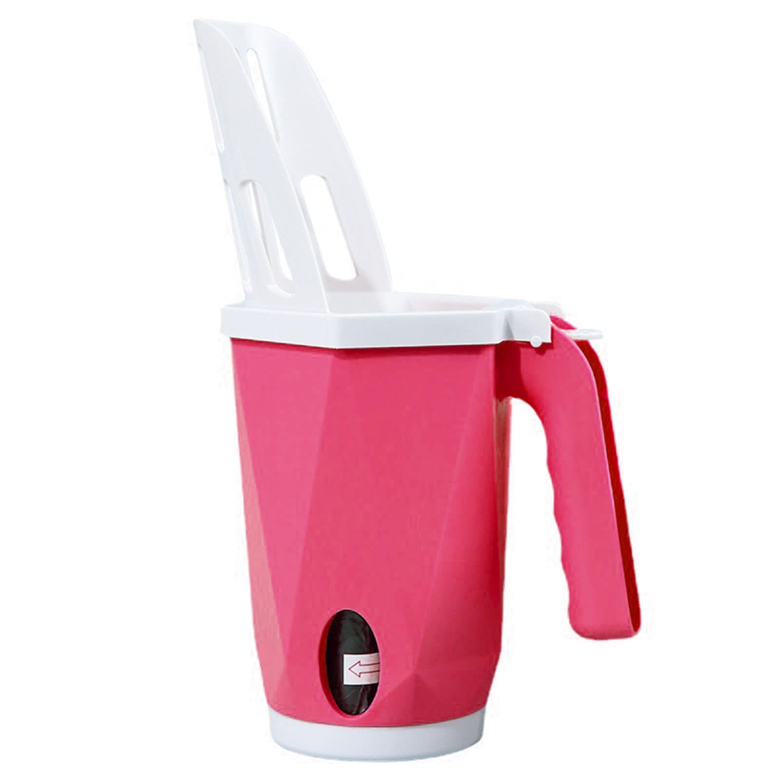 TITA-DONG Cat Litter Scoop, Cat Litter Shovel with Waste Can, Detachable Portable Integrated Cat Litter Scooper, Cat Litter Sifter Scooper System for Kittens, Senior Cats (Red)