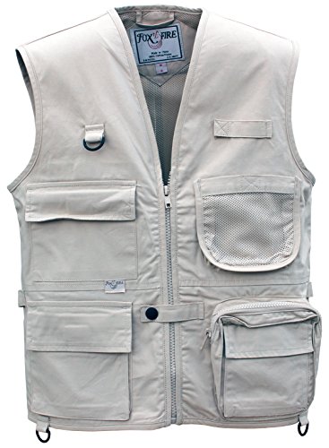 Foxfire for Kids Junior Adventure Vest Cotton Stone Size Small