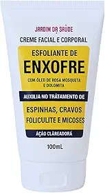 Creme Esfoliante de Enxofre Facial e Corporal 100g