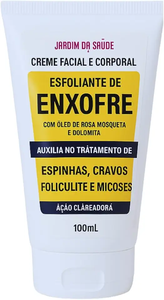 Creme Esfoliante de Enxofre Facial e Corporal 100g