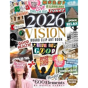 2026 Vision Board Clip Art Book: 60...