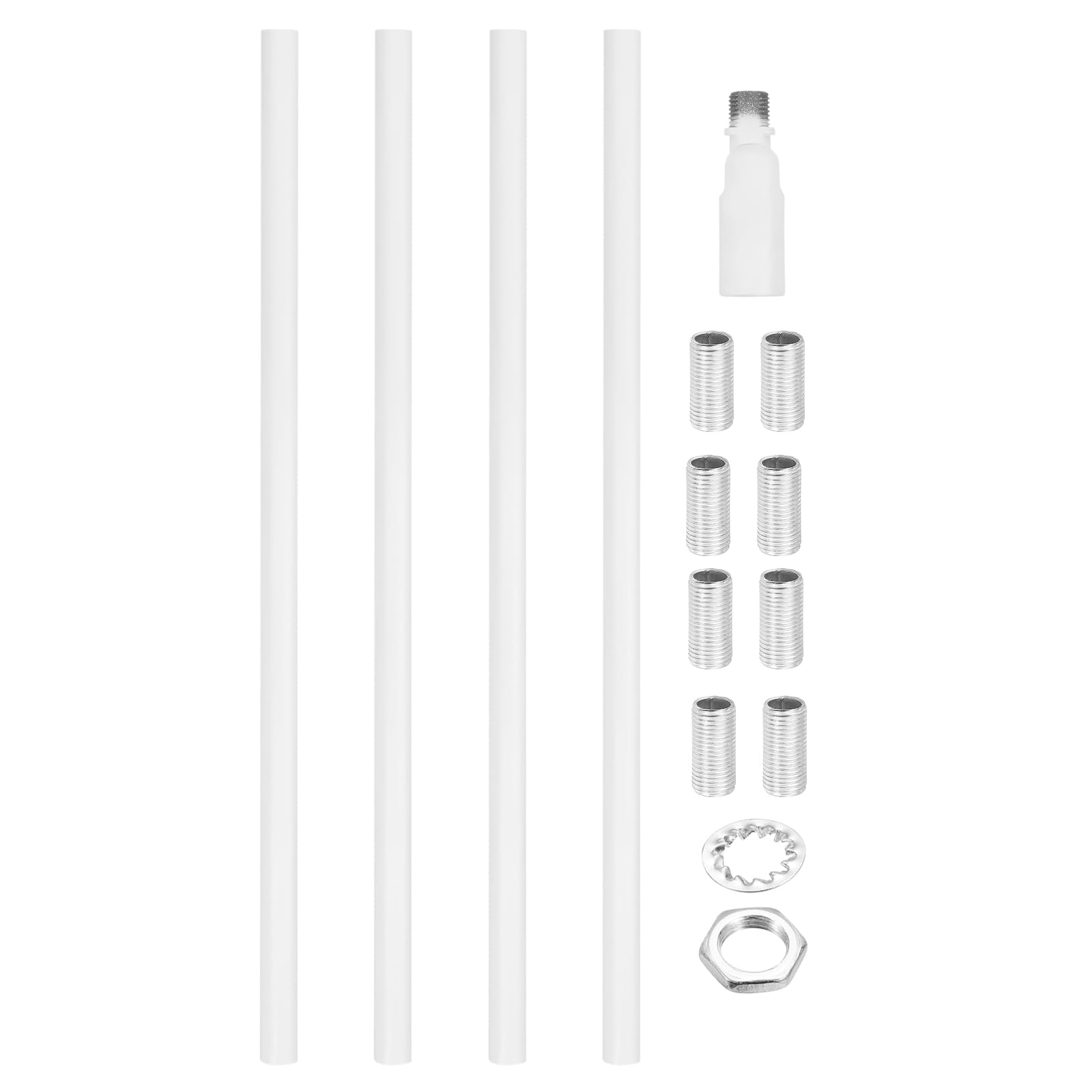 VIAPUICE Ceiling Light Fixture Downrods M10 x11.8 Lamp Extension Rod 4 Pcs