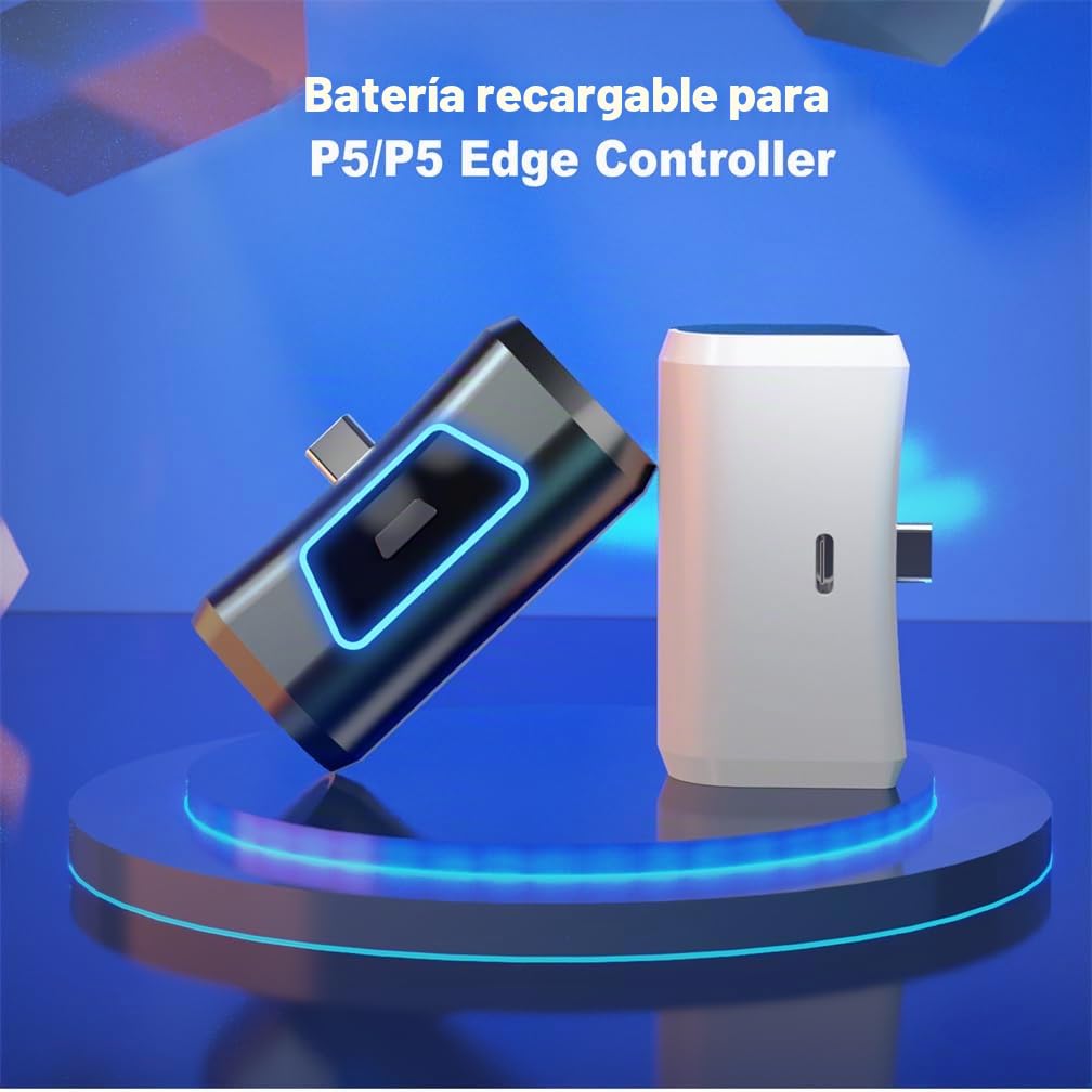 Cargador inalámbrico de 1900 mAh para mando de juegos PS5, batería recargable para PS5 Gamepad