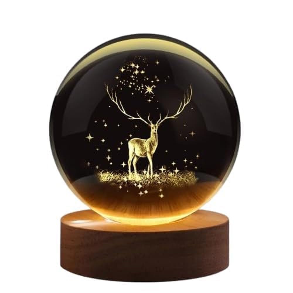 Crystal Ball Night Light - Saturn Design -2 Crystal Ball Night Light - Saturn Design -2
