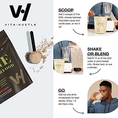 VitaHustle-ONE-Superfood-Bundle-2-Bags-All-in-One-Superfood-Protein-Powder-22-Vitamins-Minerals-Greens-Adaptogens-Probiotics-1-Bag-Chocolate-Cacao-1-Bag-Vanilla-Bean