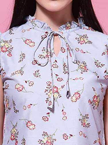 Image of OOMPH! Women's Crepe Floral Relaxed Fit Shirt