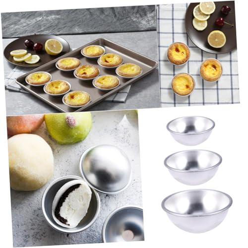 TOPPERFUN 6 piezas Molde para Pudding y Postres Media Esfera para Chocolate y Mousse para Decorar y Hornear Molde DIY