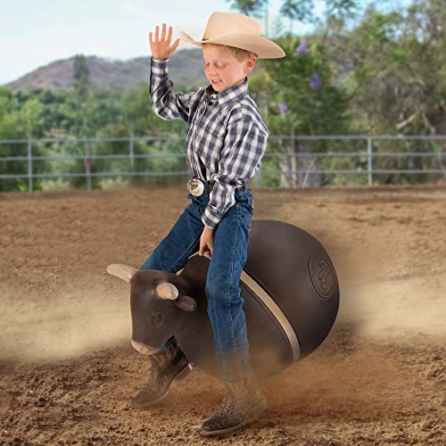 Big Country Toys Bouncy Bull Kids Toys - Rodeo Ride On Toys For Ages 3+ - Bouncy Animals For Toddlers - Inflatable Kids Hopper Toy With Hand Pump #TOP2