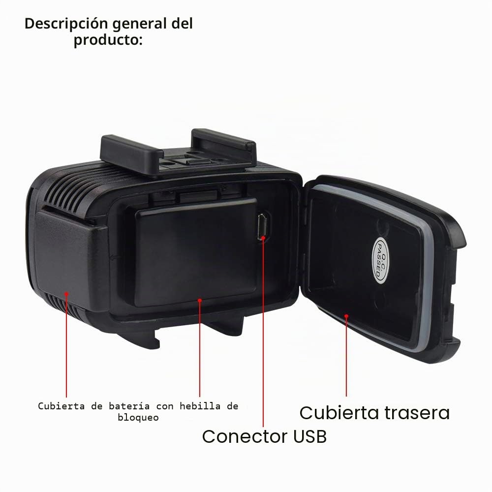 Sea frogs Sl-100 700LM Diving Video llenar de luz Iluminacion LED lámpara Impermeable 40m 1900mAh Bateria Recargable incorporada con difusor para GoPro Camara de Deportes de accion sjcam Xiaomi Yi