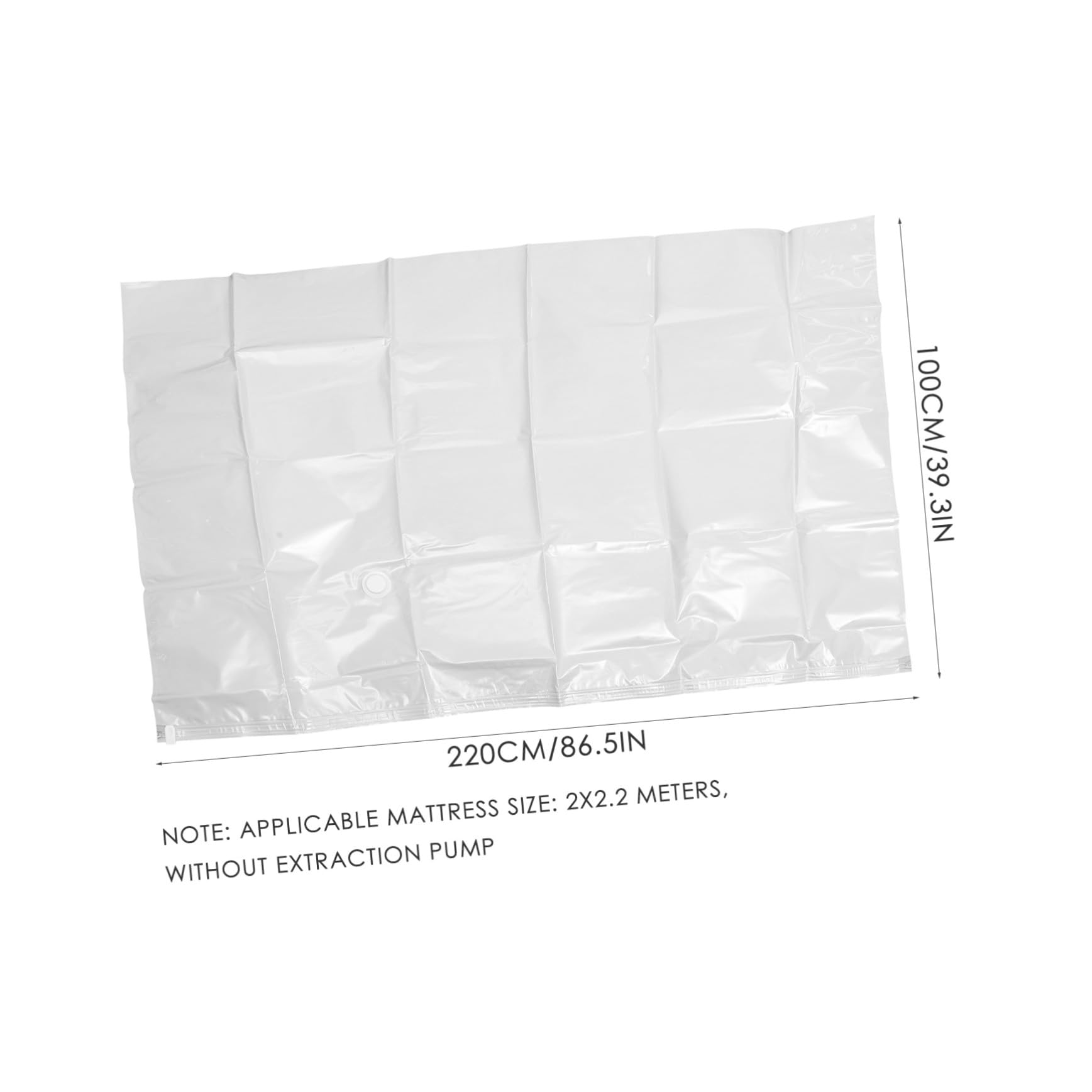 Bolsa de Vacío para Colchón Grande y Gruesa Bolsa Sellado Hermético para Almacenamiento y Compresión que Ahorra Espacio Resistente y Reutilizable para Ropa y Edredones