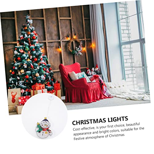 Luxshiny 1 PC Ventosa Luz Pendurada Luz Noturna Luz Da Janela De Papai Noel Luzes De Natal Interior