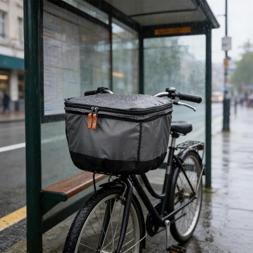 Housse panier vélo imperméable bâche protection rétractable