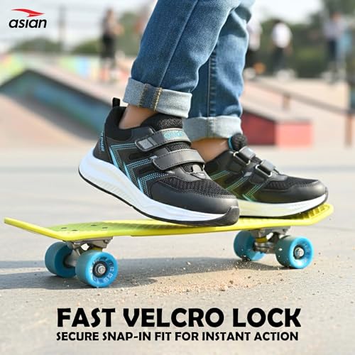 Image of ASIAN Adventure-04 D Velcro Shoes for Kids | Lightweight Sports Shoes for Boys & Girls with Easy Velcro Closure | Breathable Shoes with Strong Grip for Play, School