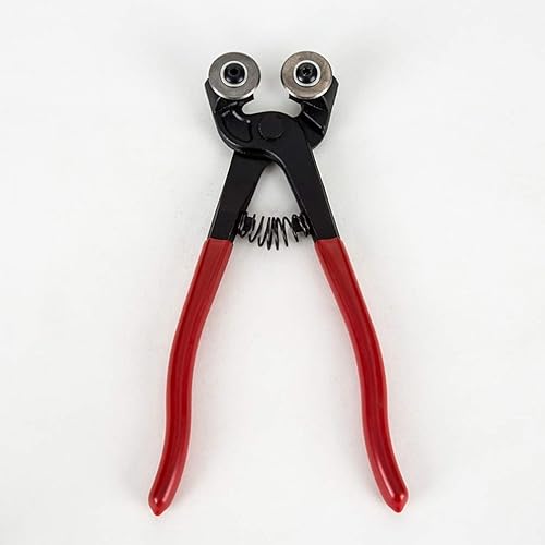 Miniatura 3 de Alicates redondos manuales de bricolaje Alicates de azulejos de mosaico de vidrio de acero inoxidable Alicates de vidrio redondo Cortador de mosaico