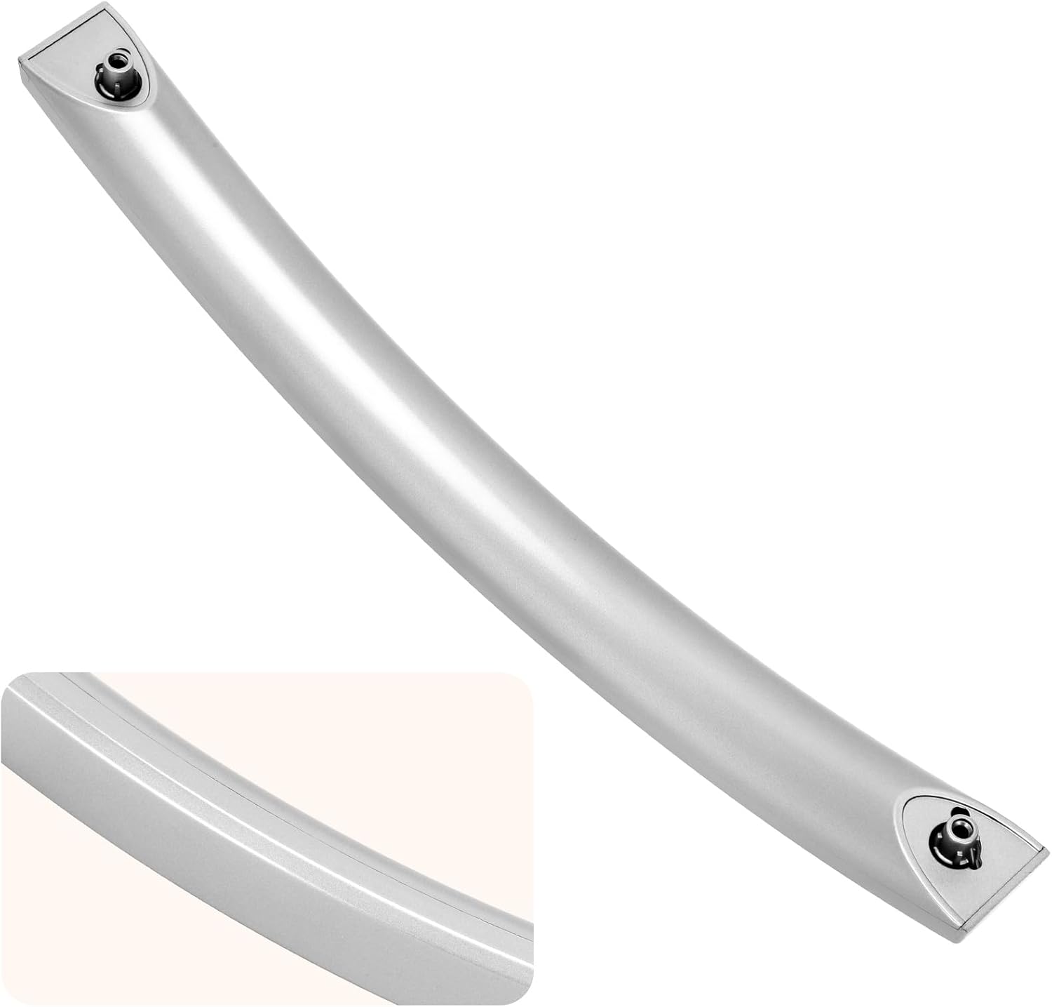 2025 Upgrade ME16A4021AS Microwave Door Handle, Replaces for Samsung DE94-04313F Handle, DE94-04313F Microwave Door Handle, Same as Samsung OEM Microwave Han dle (No Screws) Plastic