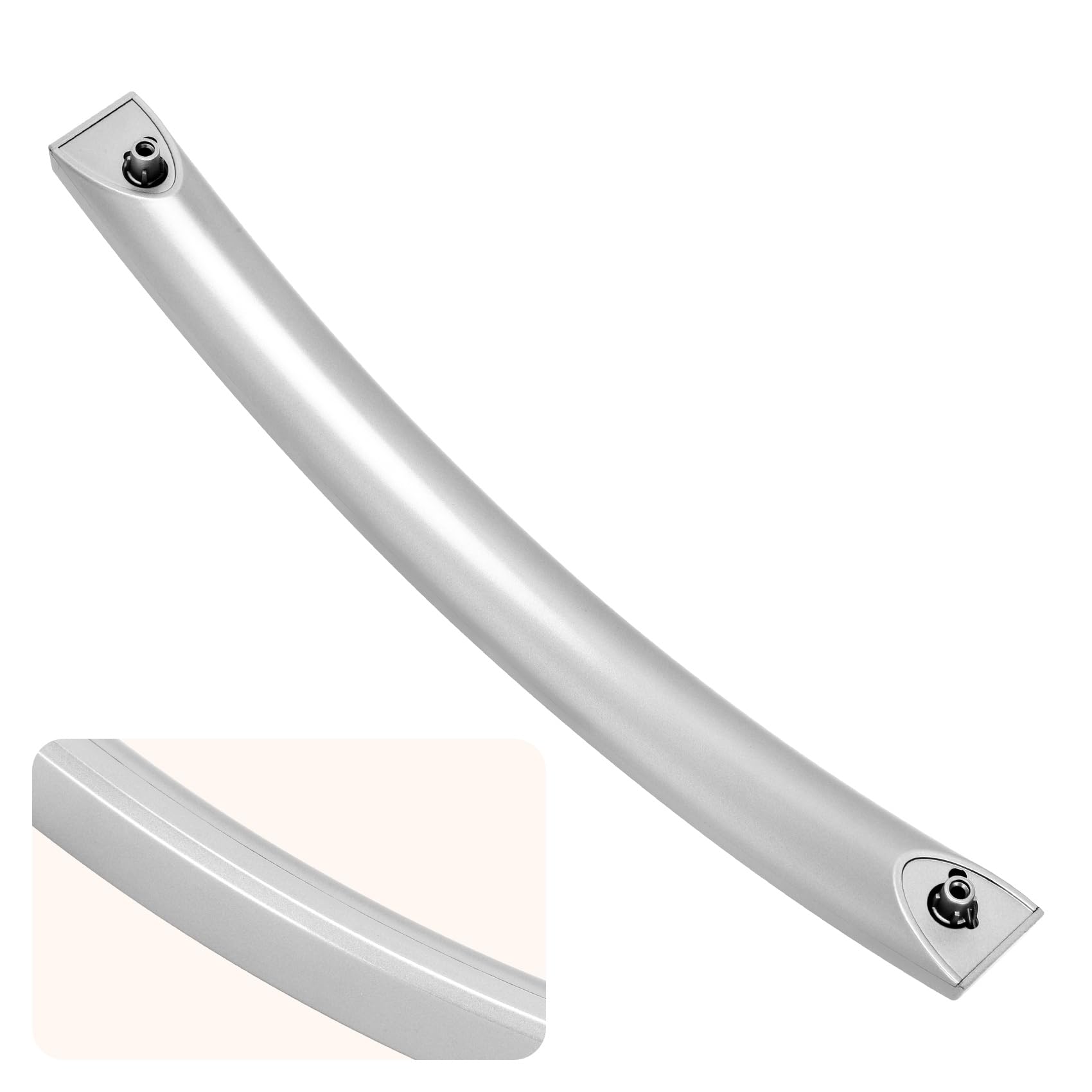 Photo 1 of 2025 Upgrade ME16A4021AS Microwave Door Handle, Replaces for Samsung DE94-04313F Handle, DE94-04313F Microwave Door Handle, Same as Samsung OEM Microwave Handle (No Screws)