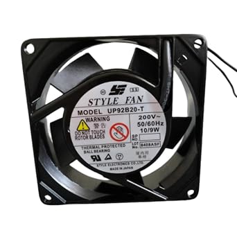 UP92B20-T 92x92x25mm 200V 10/9W 2-wire cooling fan