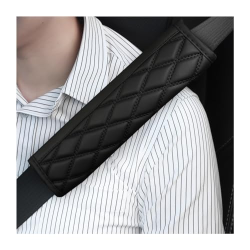 Bittwee Car Seat Belt Pads, 2PCS Leather Seatbelt Covers Protect Your Neck and Shoulder & More Comfortable Driving, Harness Pad for All Cars and...