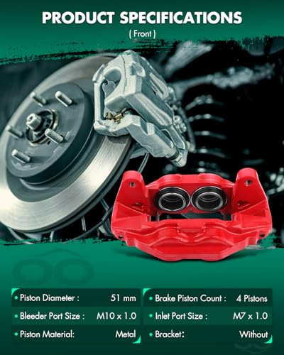 Image of SCITOO Front Rear(Left+Right) Brake Calipers 19B3277 19B3276 19-3274 19-3275 Compatible For Toyota For Sequoia 2008-2017 For Toyota For Tundra 2007-2017