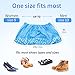 PedaShield 110 Premium Thick Extra Large Disposable Boot & Shoe Covers XL, Non Slip Blue Booties, Water Resistant Foot Protectors, Construction Durable 42GSM for Indoors Outdoors, US Men 13, Women 15
