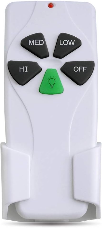 Ceiling Fan Remote Control Original Replacement of Harbor Breeze Fan KUJCE9103 FAN-11T FAN-53T 2AAZPFAN-53T (Remote Only)