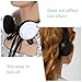 MBAIYO 6pcs Fabric Headphone Ear Covers, Black Washable Ear Pad Covers Stretchable Earcup Spandex Headphone Protector Sweat Headset Cloth Fit 3.5