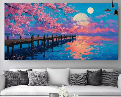 Diamond Painting Adulte XXL 80x160cm toile grand format sans plis