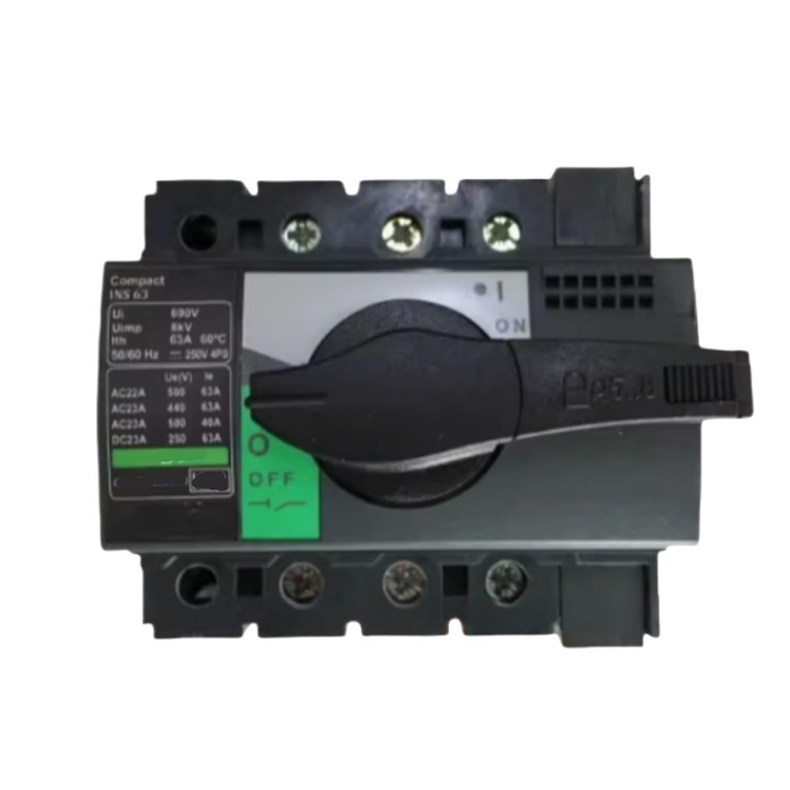 Interrupteur de charge INS80 3P avec poignée isolée haute performance 80A 28904