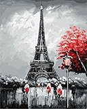 DoMyArt Paint by Number Kits for Adults - Eiffel 16X20 Inch ... (Eternal Eiffel)