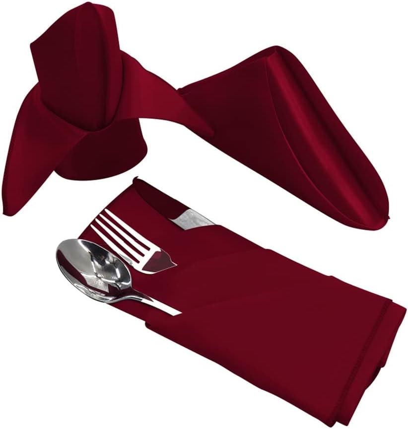 Satin Table Napkin Dinner Napkins Handkerchief Cloth Diner Banquet Wedding Party Home Decorations