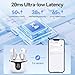 BHNYBWUL Wireless Earbuds, Bluetooth Headphones 5.4 Stereo 50 Hour Playback Ear Buds with LED Display and with ENC Noise Cancelling Mic Wireless Earphones, for Phone, Tablet, Laptop, Sports, White