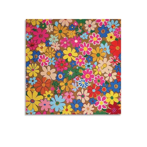Impressions sur toile moderne abstraite design floral vif haut de gamme 70