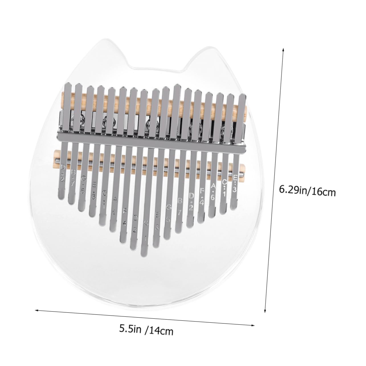 Yardwe Beginner-friendly 17-tone Kalimba Portable Music Instrument Perfect for Boys and Girls' Music Education Thumb Piano