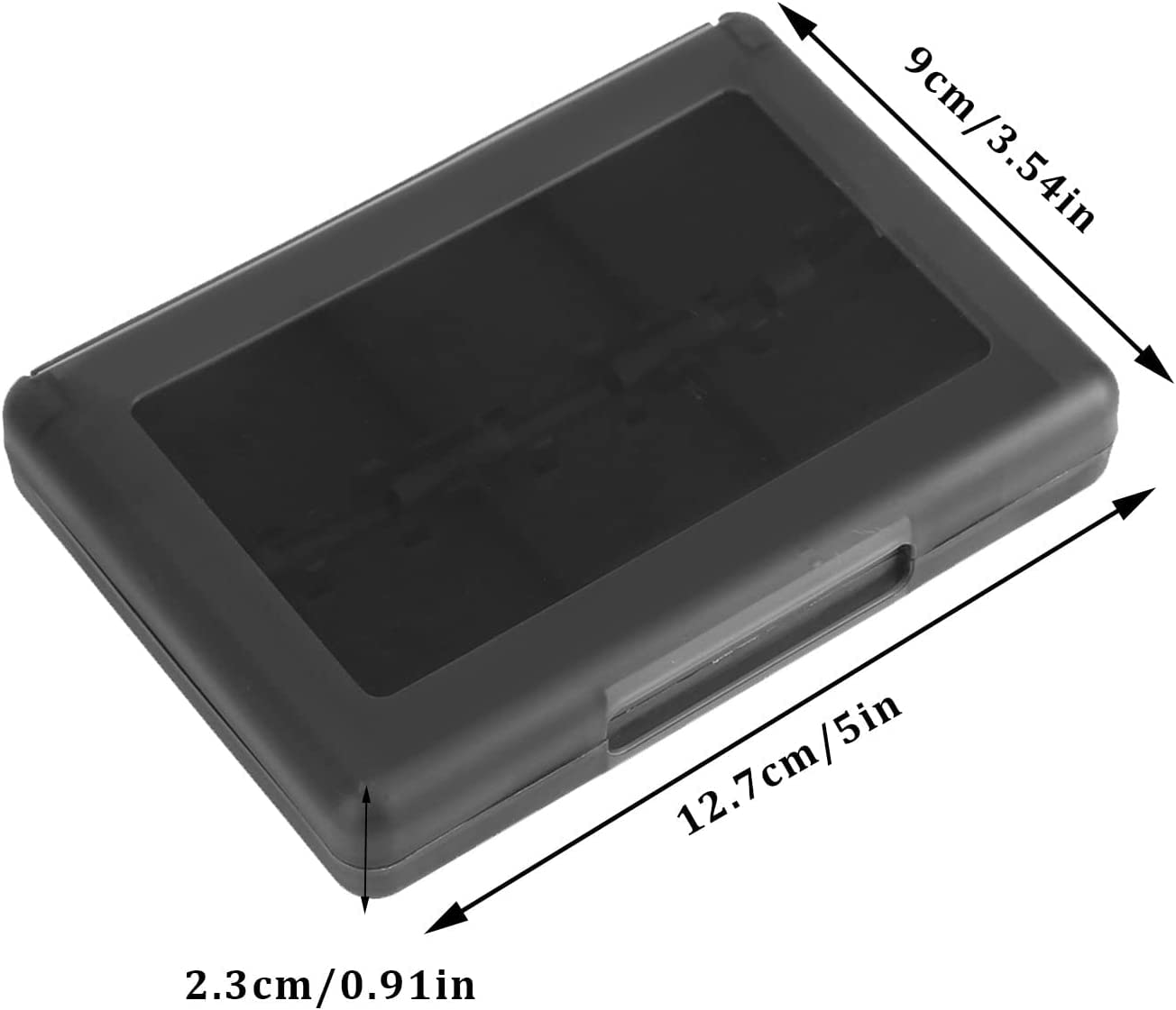 Zerodis 28 in 1 PP plastica per videogiochi, per 3DS DSL DSI LLL, colore: nero