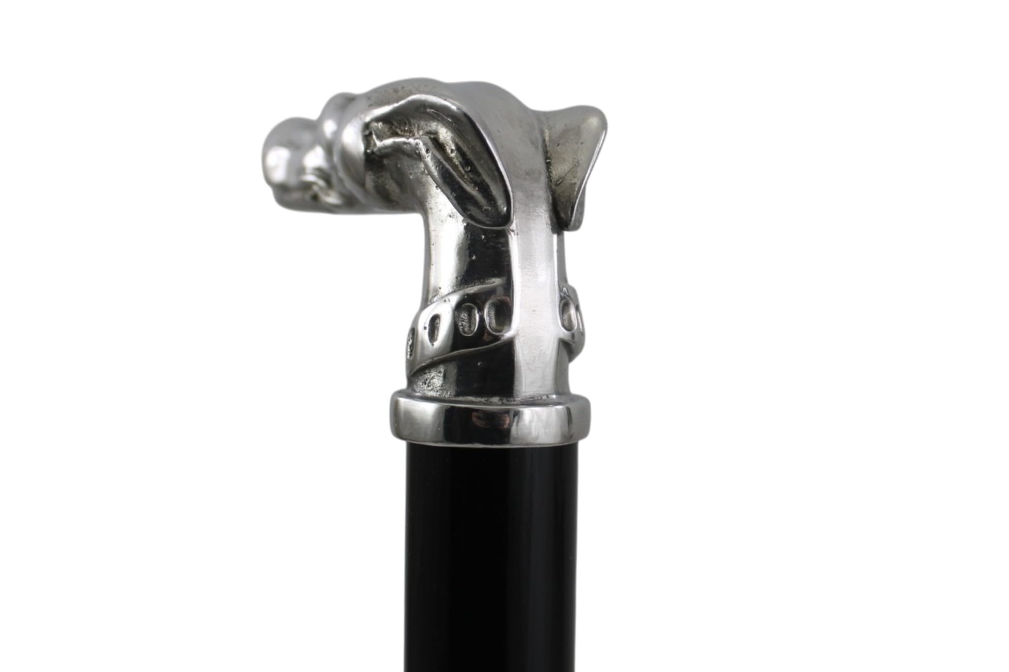 Cavagnini Bastón de Paseo Artesanal de Lujo Italiano – Peltre Completo Madera de Haya Robusta – Regalo Personalizado Grabado – Elegancia Premium